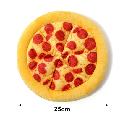 Plush Dog Toy Doughnut Pizza Shape Pet