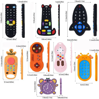 Baby Silicone Teether Toys Remote