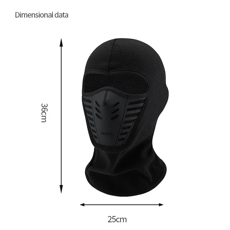 Motorcycle Mask Fleece Thermal Neck Full Face Mask