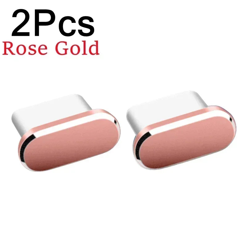 2Pcs 16PM Metal Dust Plug For iPhone