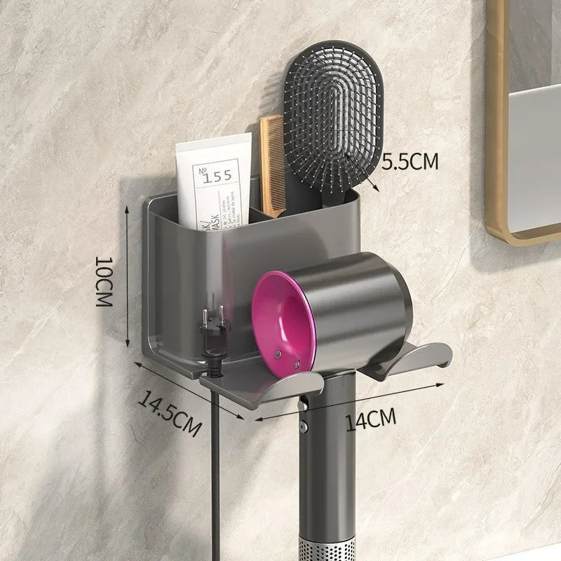 1pc Hair Dryer Holder Wall Mounted Hair