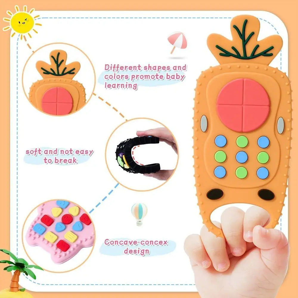 Baby Silicone Teether Toys Remote