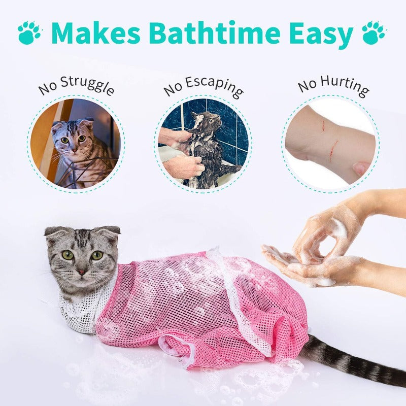 MeowMate™ Bathing and Grooming Sack